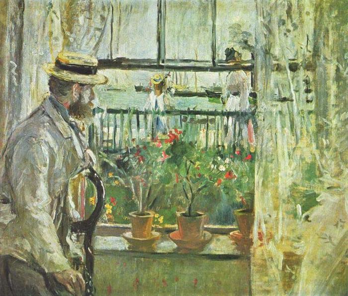 Berthe Morisot Eugene Manet on the Isle of Wight Spain oil painting art
